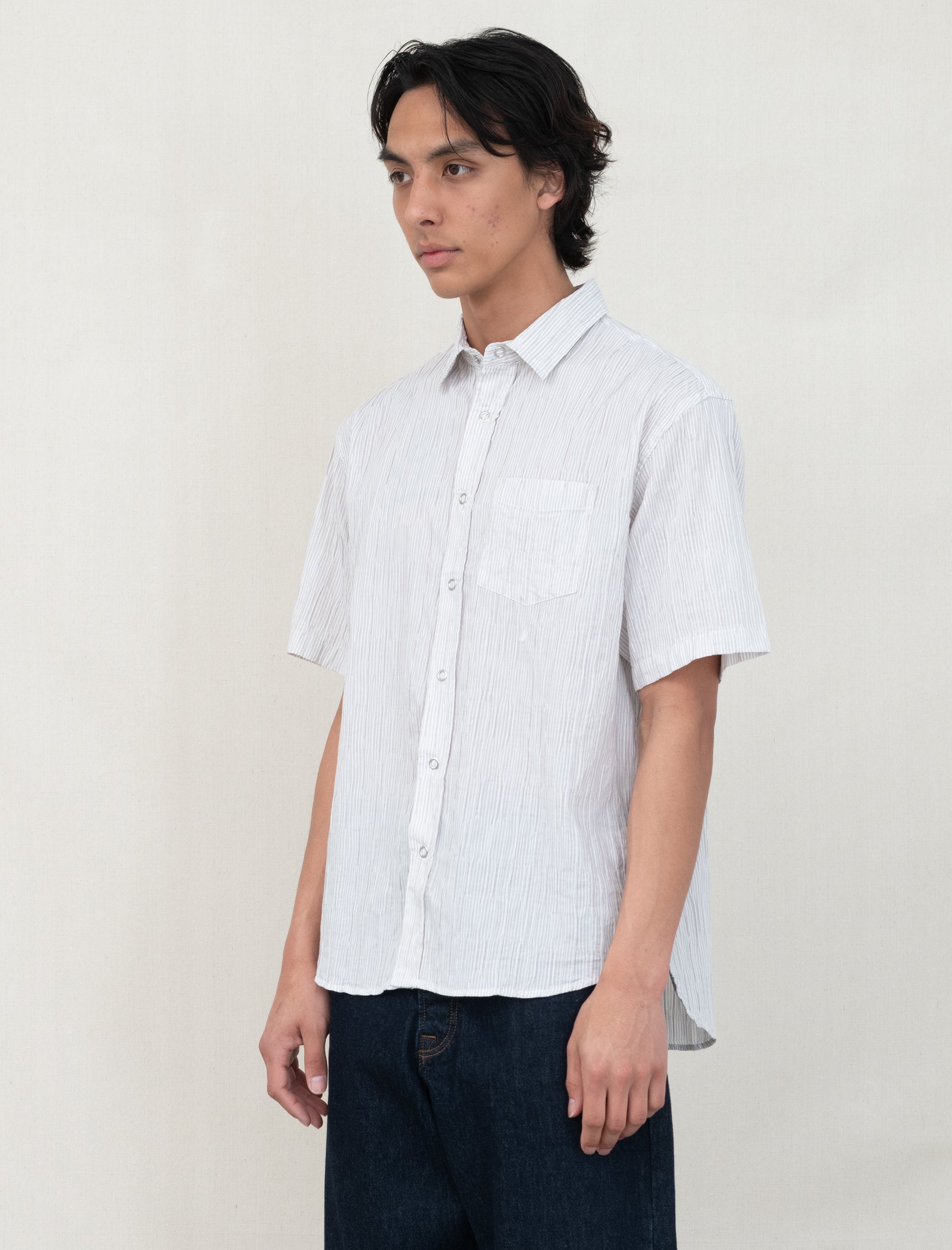 トップス stussy WAVY STRIPED SHORT SLEEVE SHIRT Stussy Wavy Striped Short Sleeve Shirt Blue Men's - SS25 - US