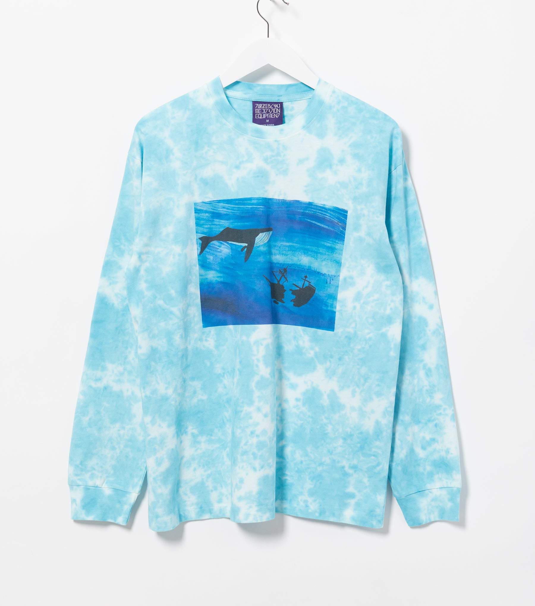 Whale Tie Dye L/S Tee (Cloud Tie Dye)