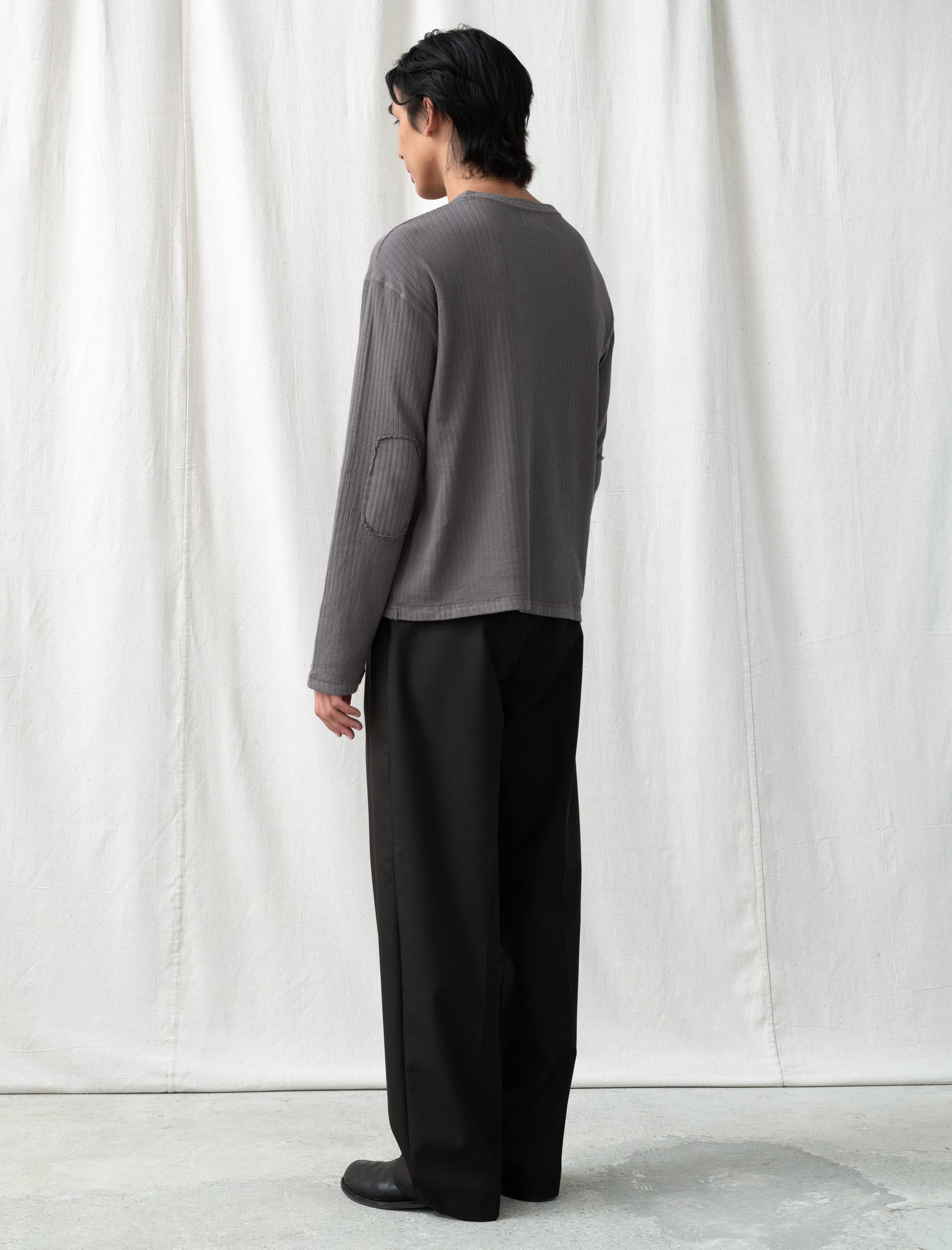 Service Trousers (Dark Brown Dry Wool)