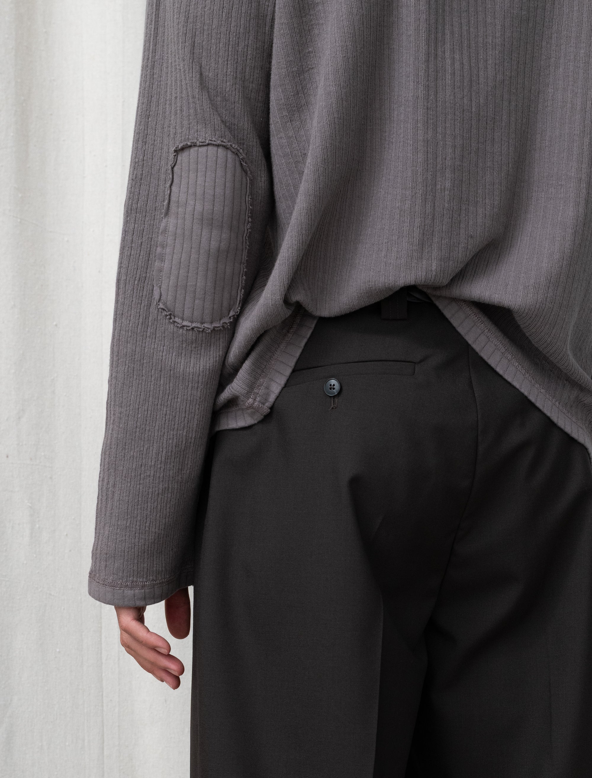Service Trousers (Dark Brown Dry Wool)
