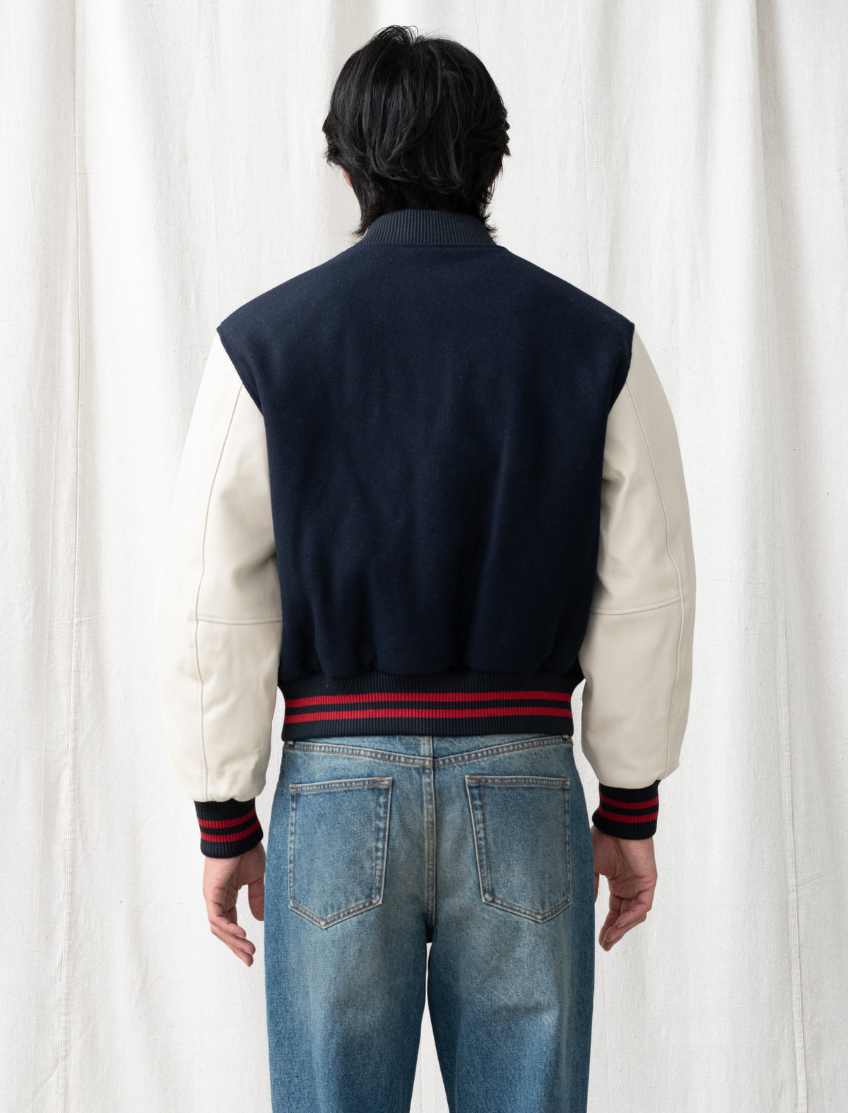 Wool Varsity (Navy)
