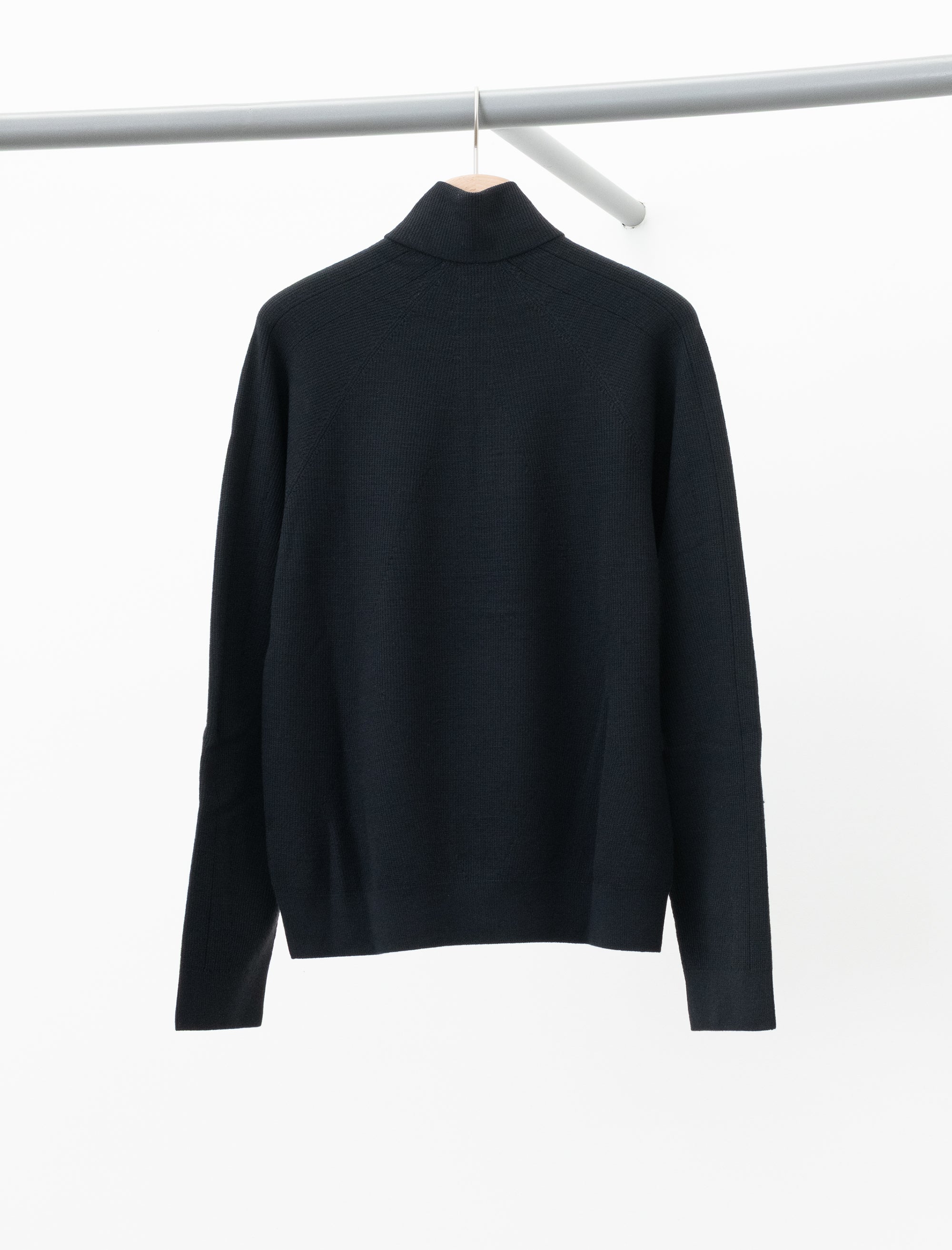 Conic Wool Half Zip (Black)