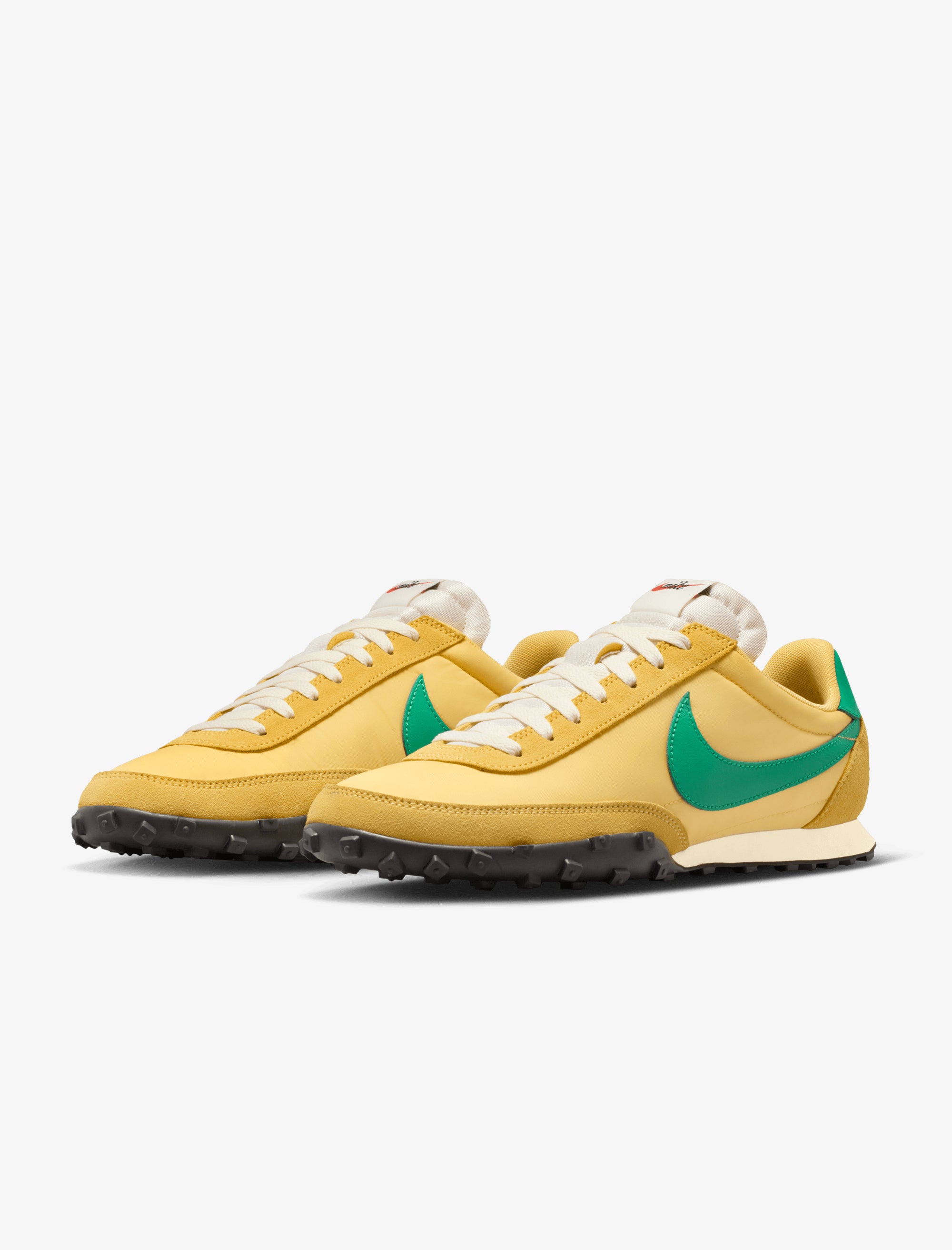 nike waffle racer gold green