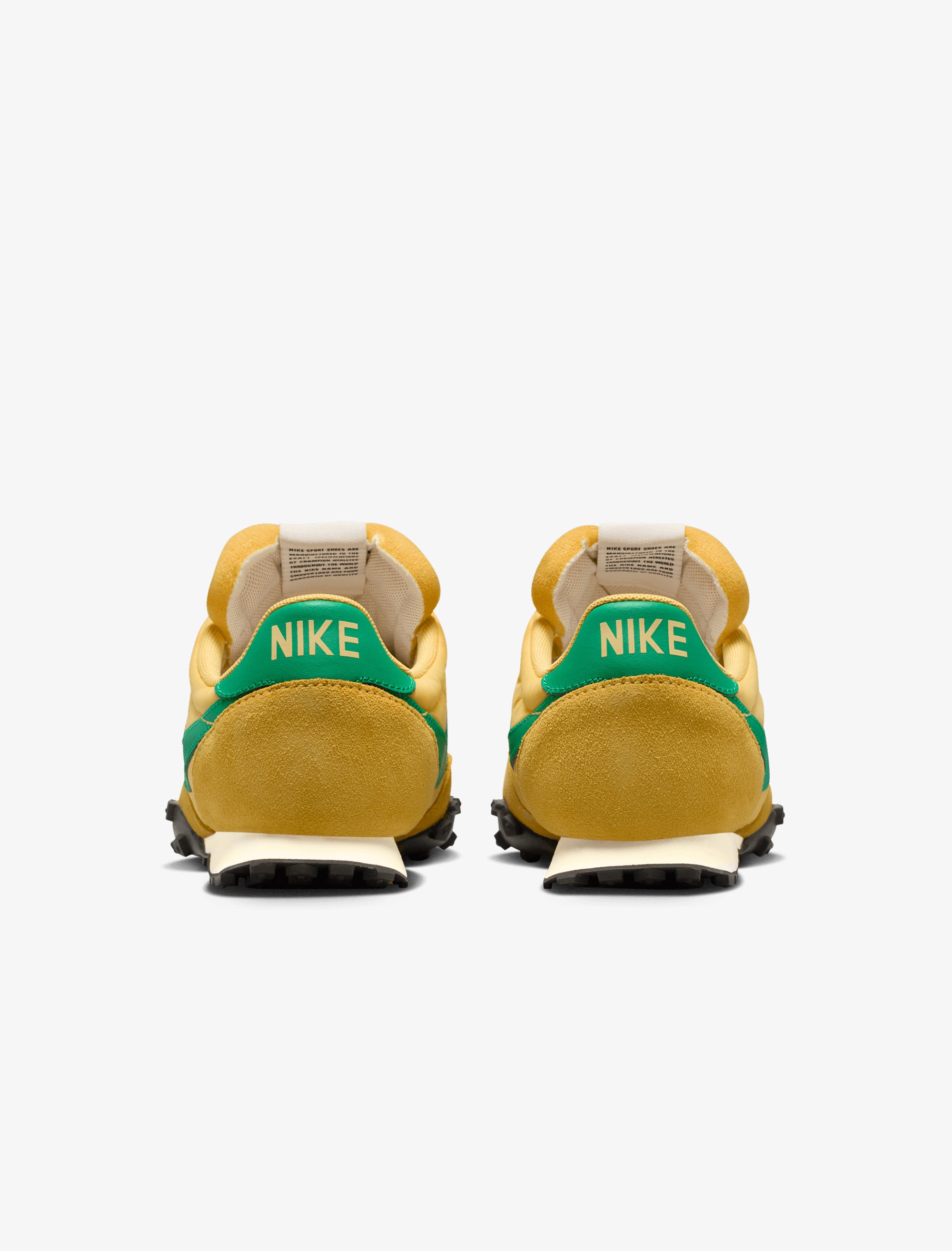 nike waffle racer gold green
