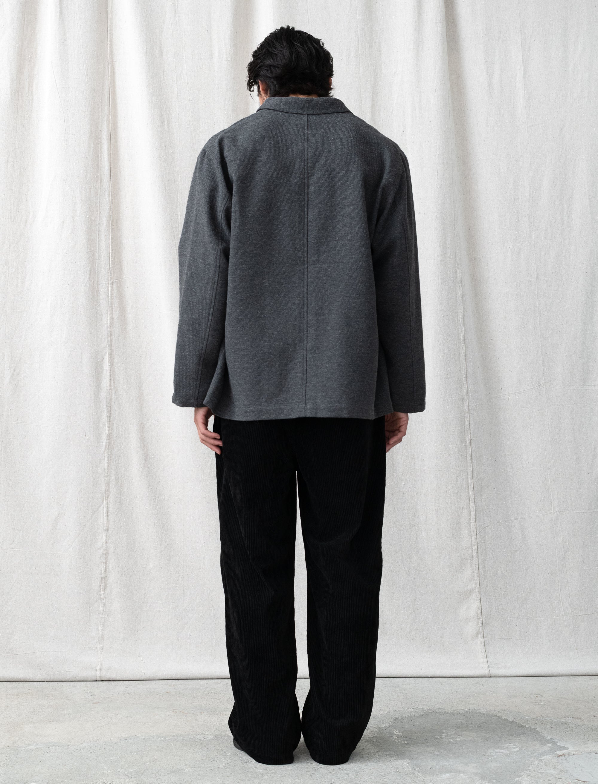 Wool Mixed Jacket (Grey)