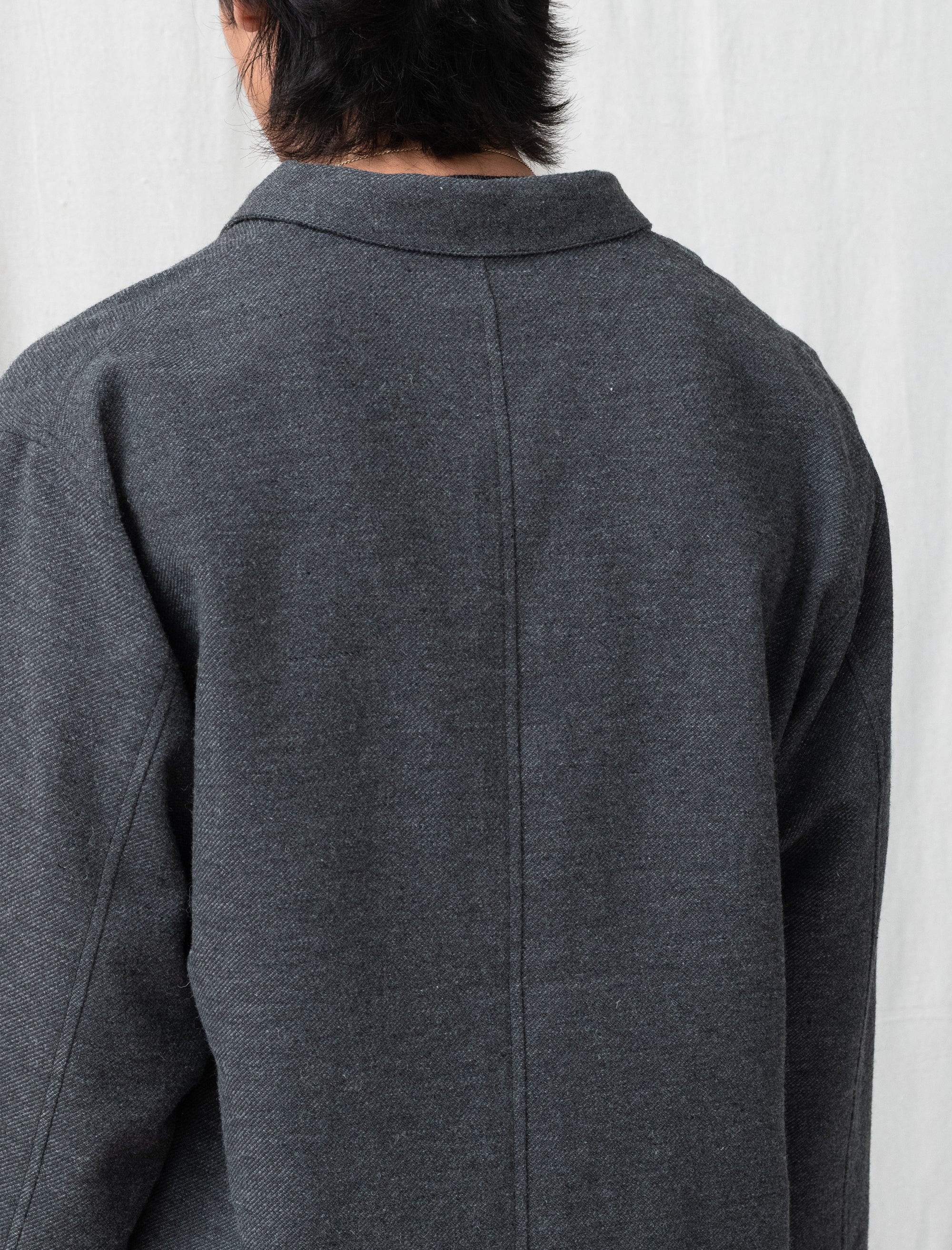 Wool Mixed Jacket (Grey)