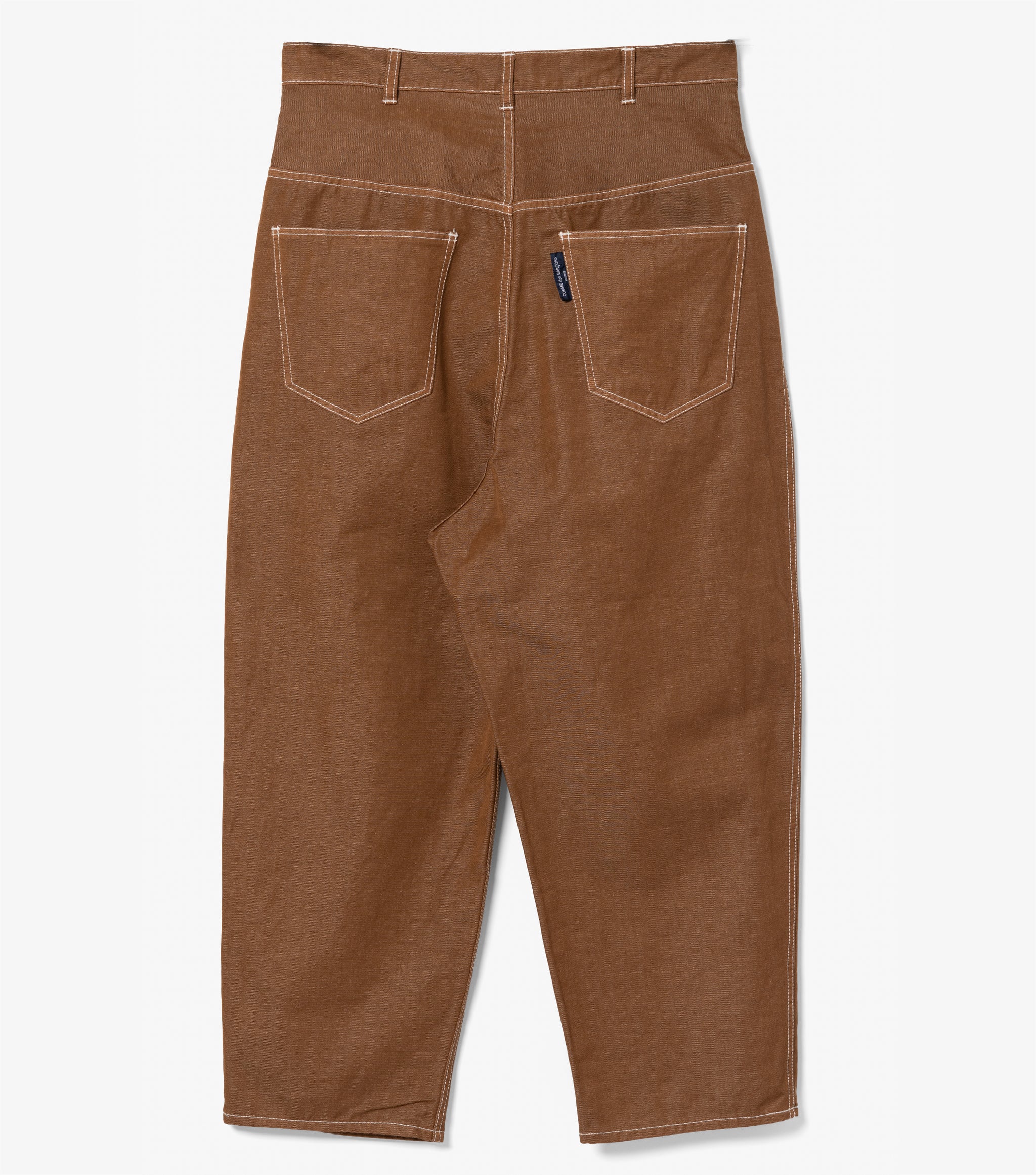 Pleated Work Pants (Brown)
