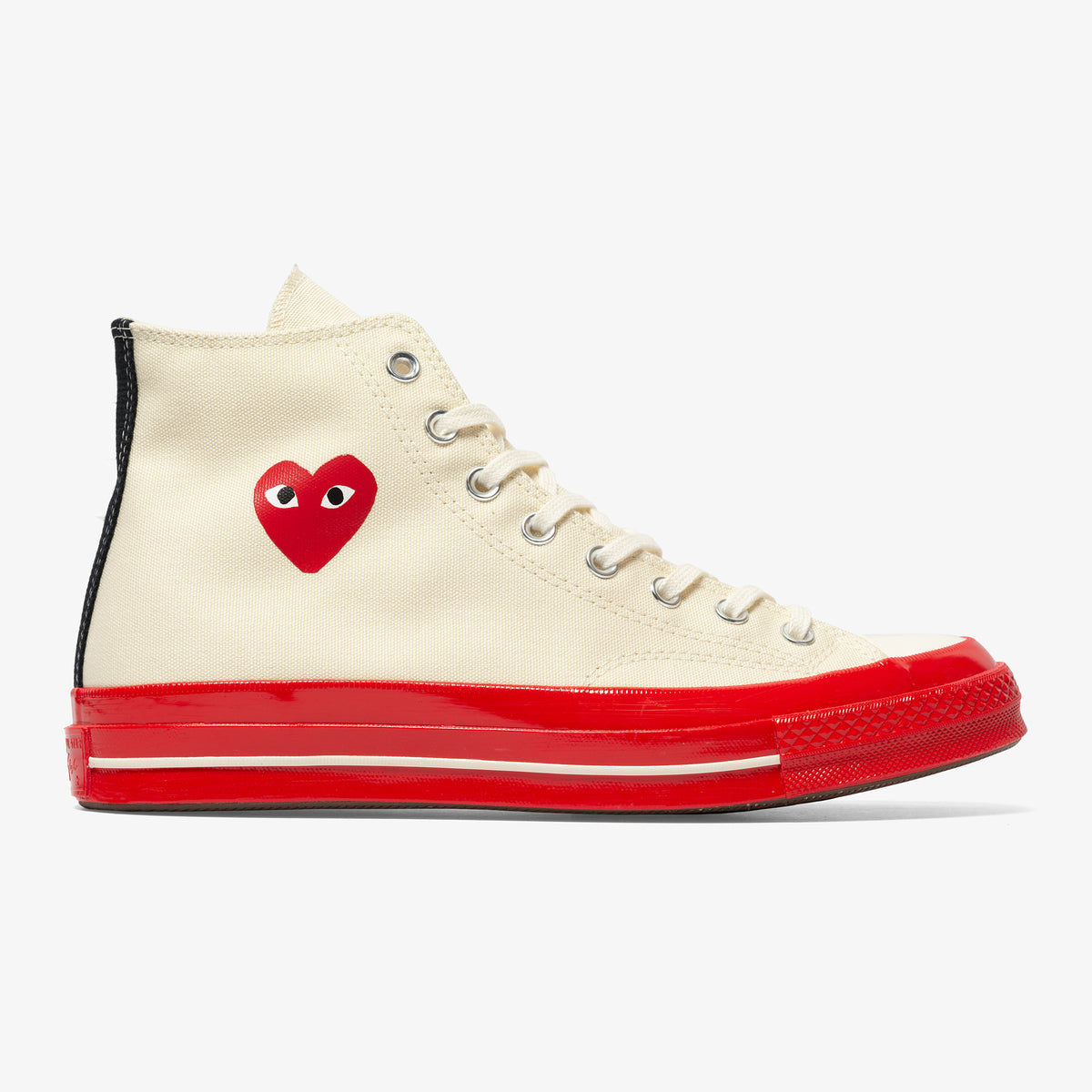 CT 70 CDG Play HI (White/Red Sole)